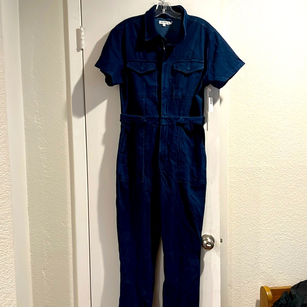 Good American denim jumpsuit